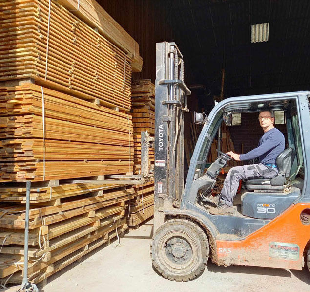 Vente directe de parquet, lambris, volige, lame de terrasse